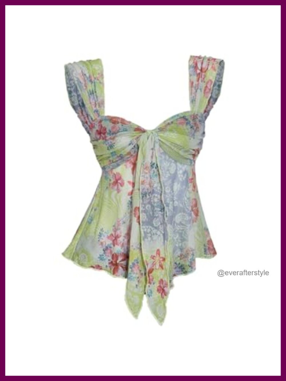 Women's Y2K Mesh Babydoll Top Tie Front Going Out Concert Top